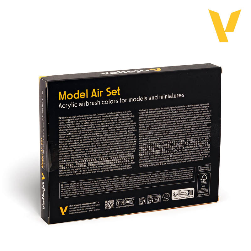 Vallejo Building Colors - Tematski Set (16 Boja) 71192 - back