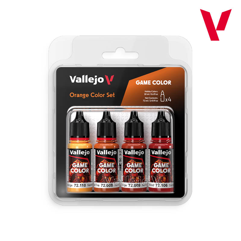 Vallejo Orange Color Set - Game Color Set (4 Boja x 18ml) 72381 - front