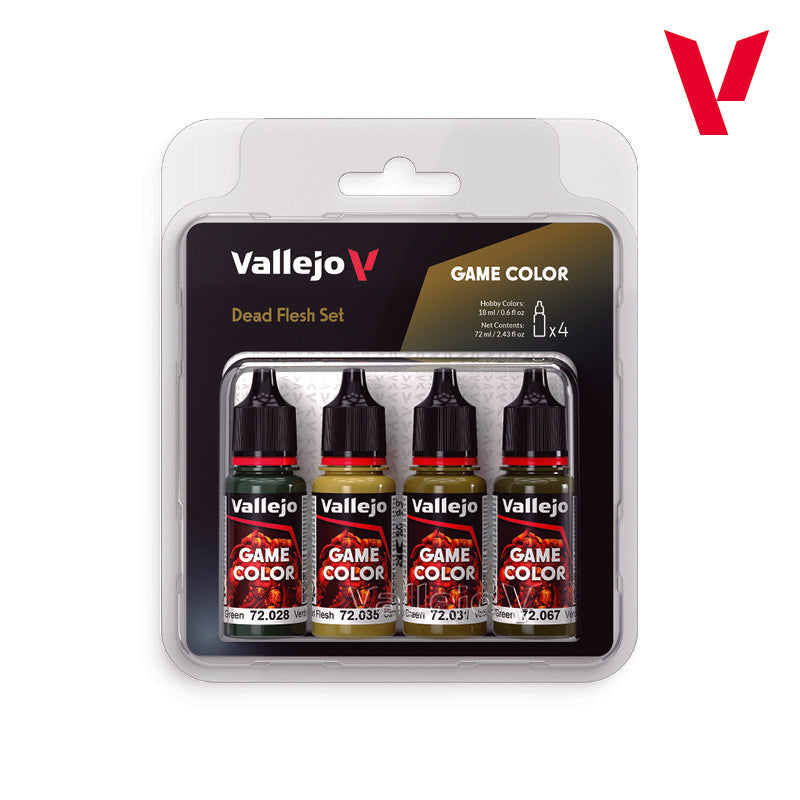 Vallejo Dead Flesh Set - Game Color Set (4 Boja x 18ml) 72392 - front