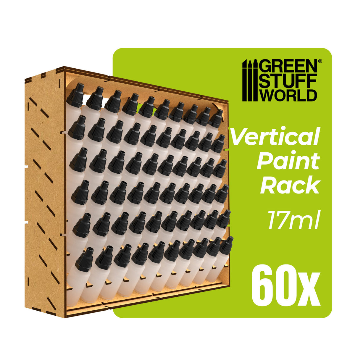 Modular Paint Rack - VERTICAL 60x17ml | Organizator za Boje 60x17ml