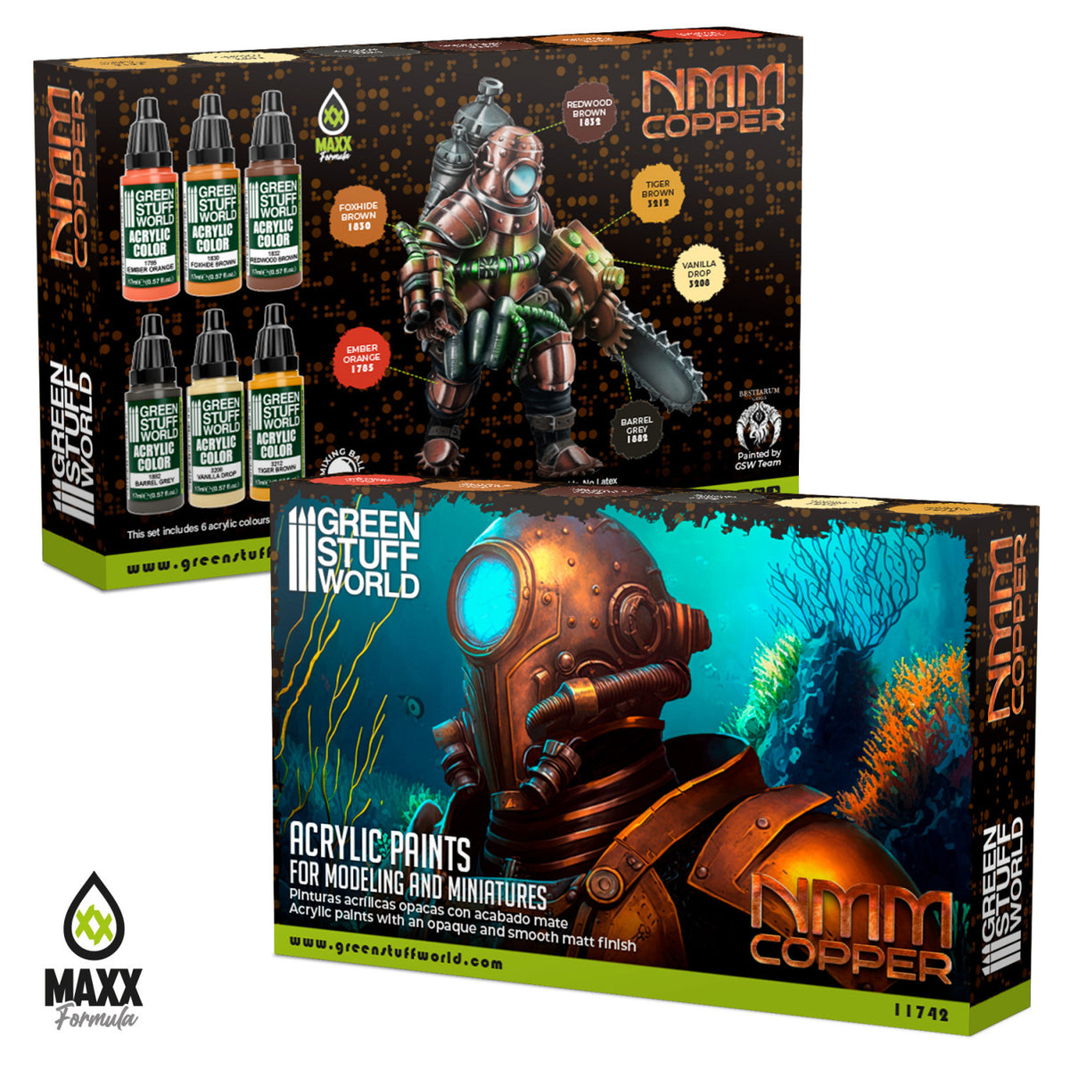 Paint Set - NMM Copper | Set Akrilnih Boja x6