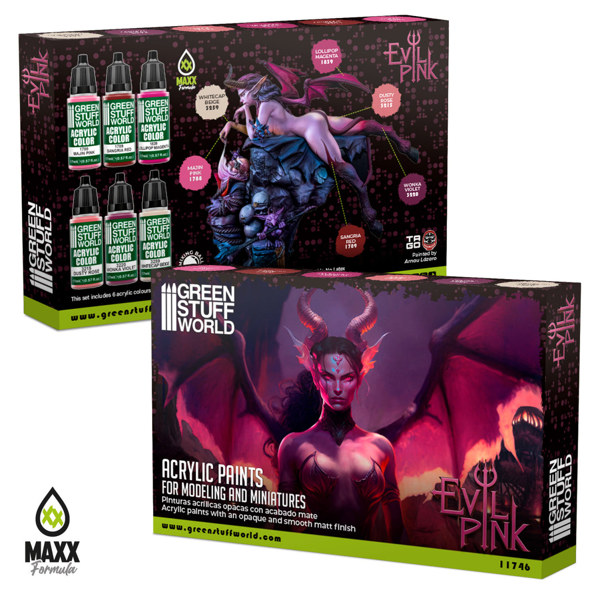 Paint Set - Evil Pink | Set Akrilnih Boja x6