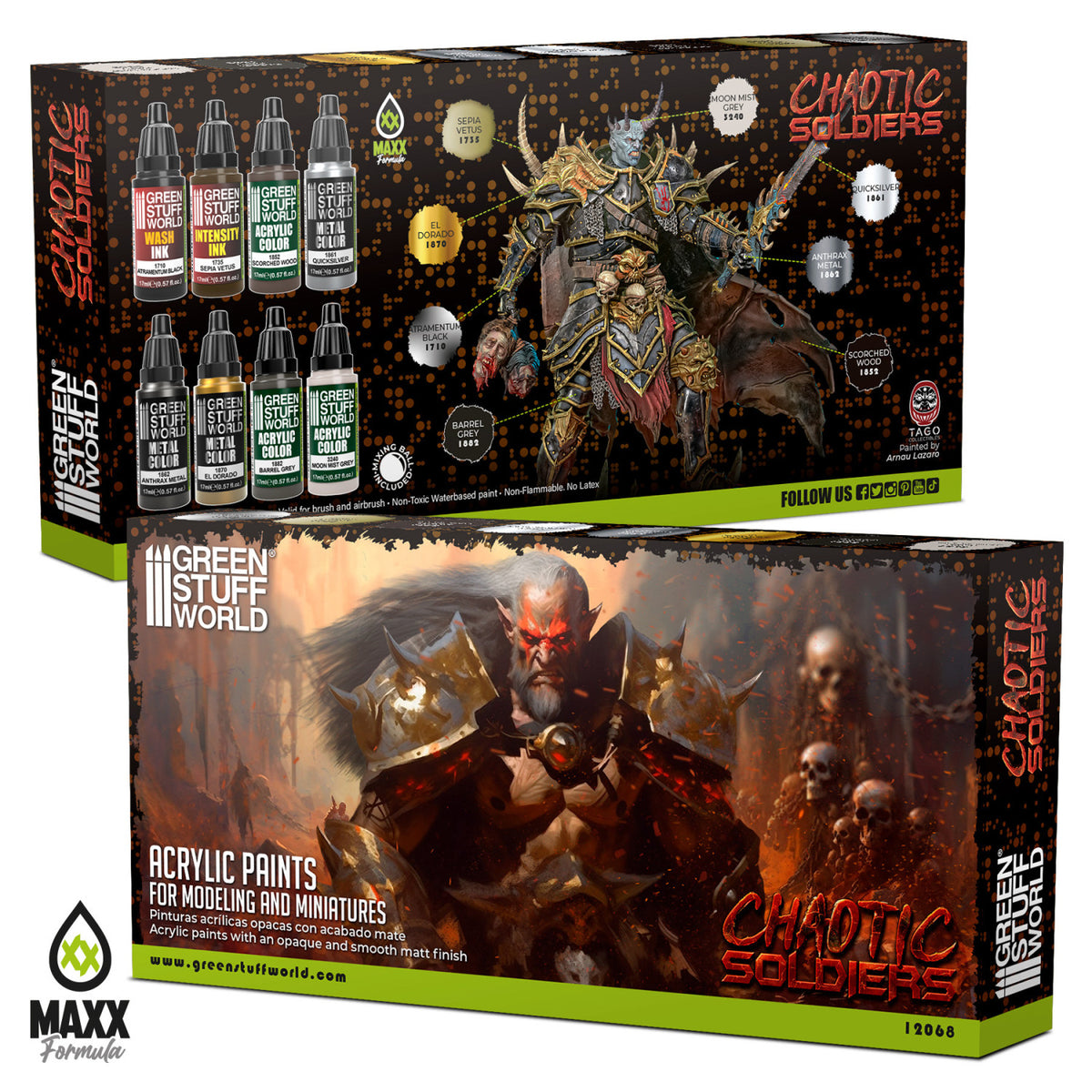 Paint Set - Chaotic Soldiers | Set Akrilnih Boja x8