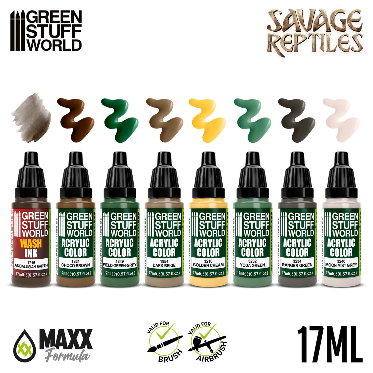 Paint Set - Savage Reptiles | Set Akrilnih Boja x8