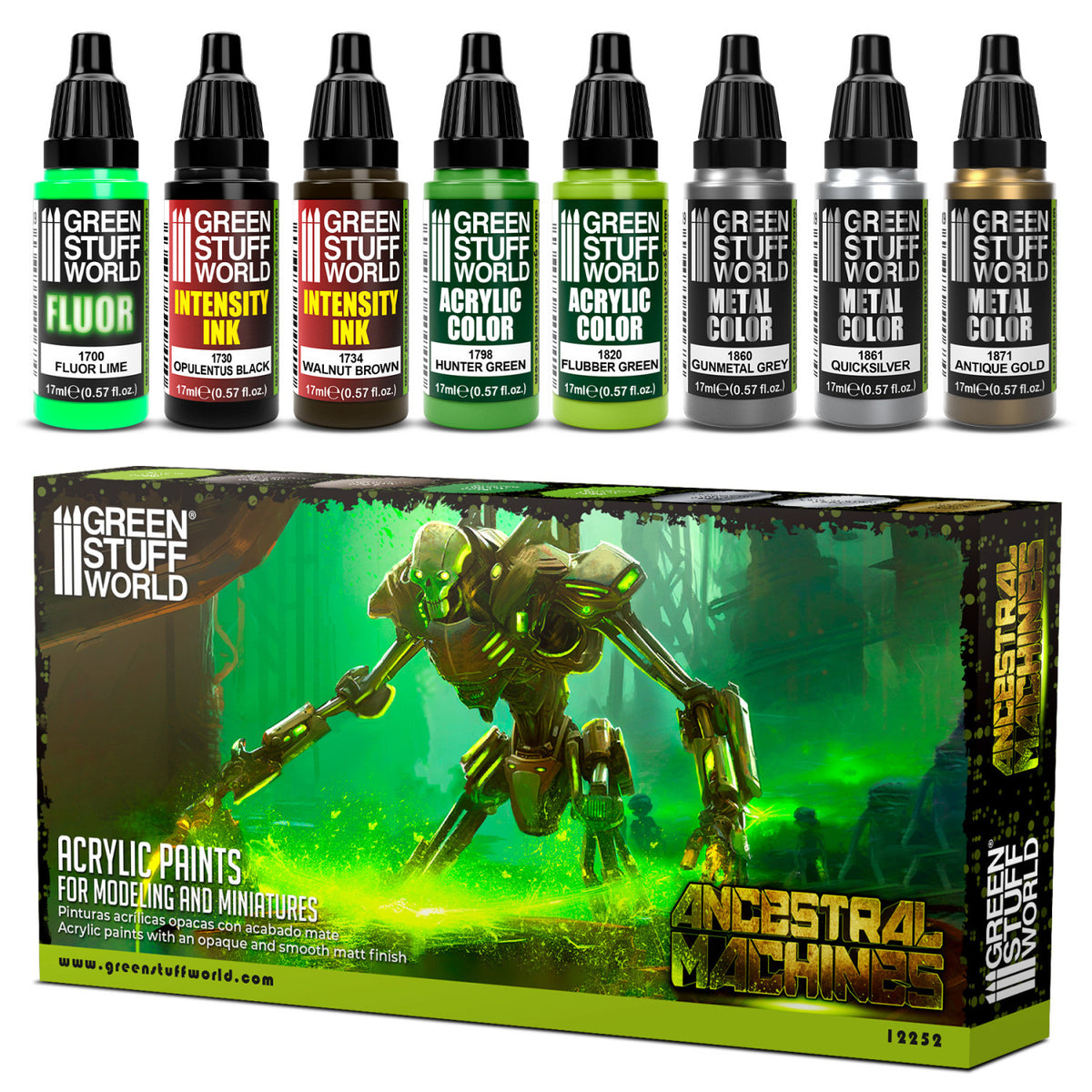 Paint Set - Ancestral Machines | set akrilnih boja za minijature