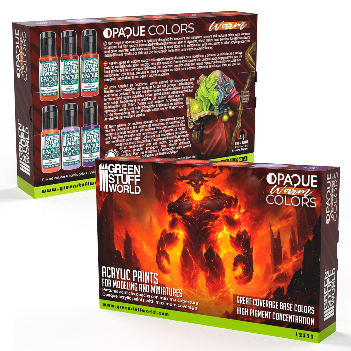 Opaque Paint Set - Warm Colours | Set Akrilnih Boja x6