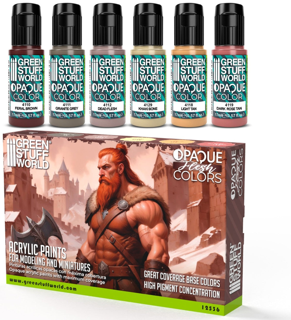 Opaque Paint Set - Flesh Colours | set akrilnih boja za minijature