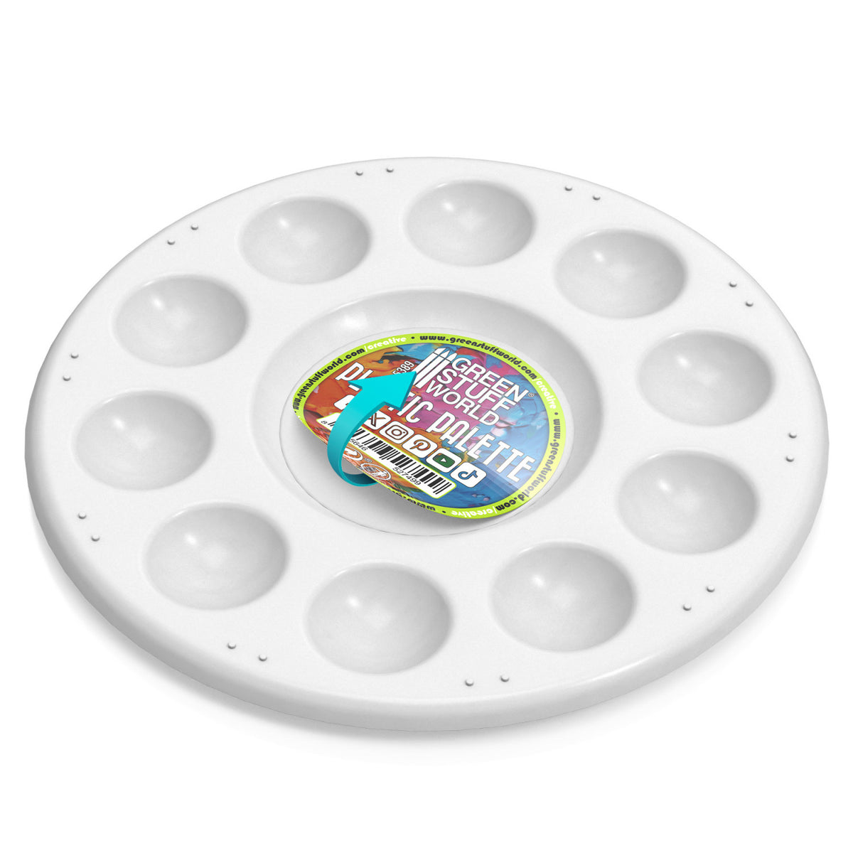 Plastic Round Mixing Palette | Plasticna Paleta sa 10 Udubljenja