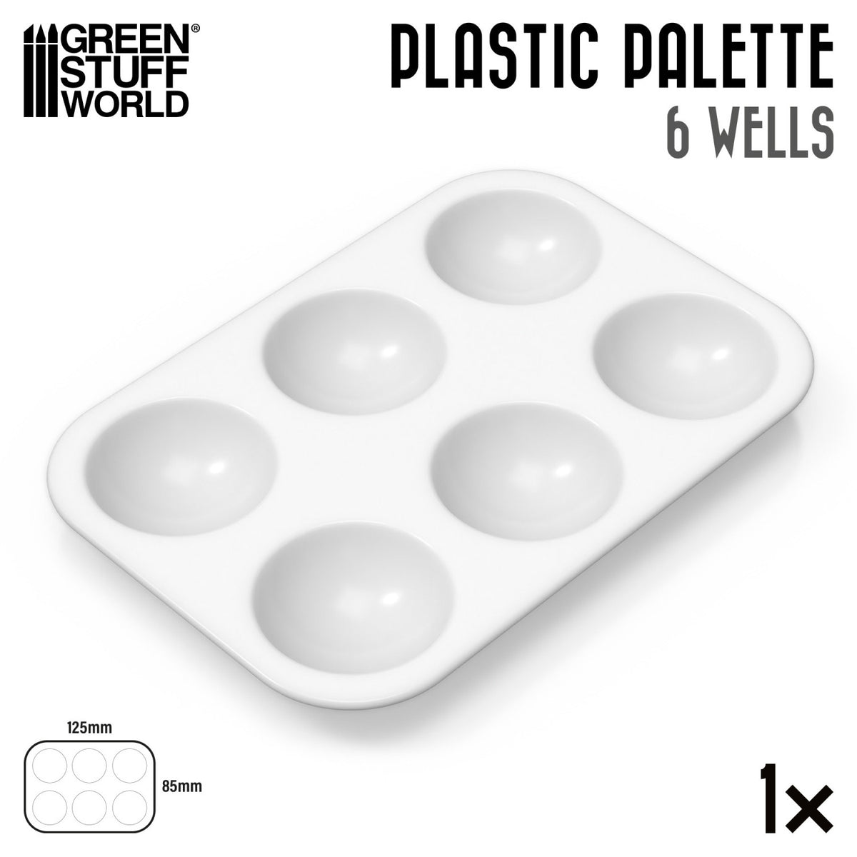 Plastic Rectangular Mixing Palette | Pravougaona Plastična Paleta