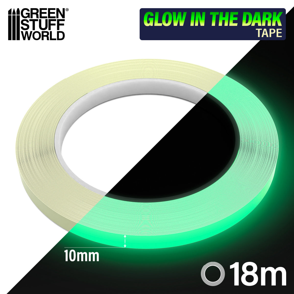 Glow in the dark tape 10mm - Traka koja svetli u mraku