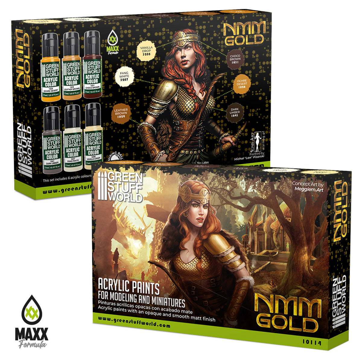 Paint Set - NMM Gold | Set Akrilnih Boja x6
