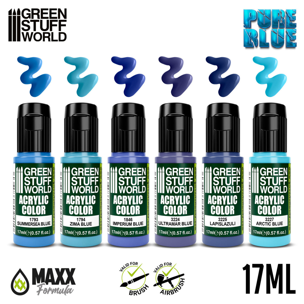 Paint Set - Pure Blue | Set Akrilnih Boja x6
