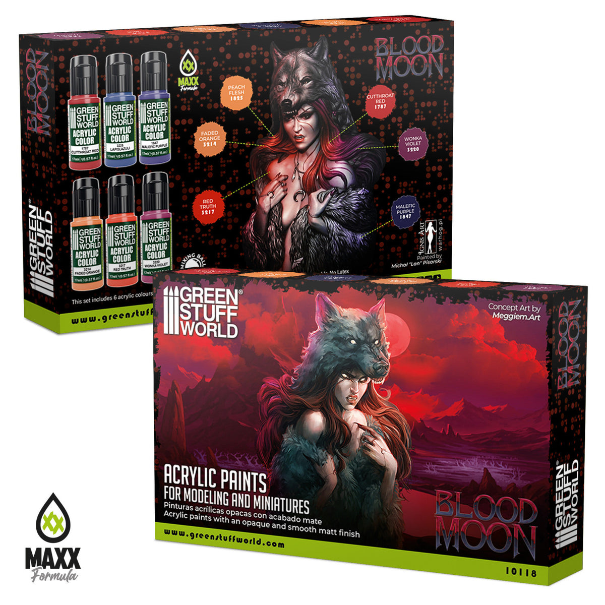 Paint Set - Blood Moon | Set Akrilnih Boja x6