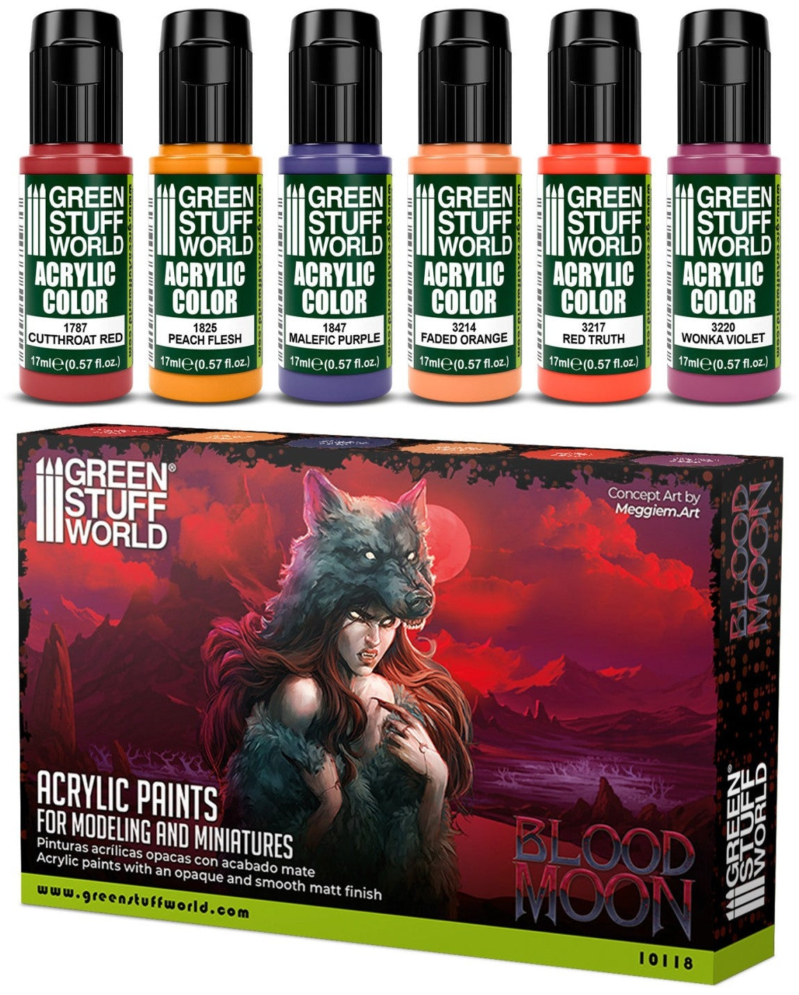 Paint Set - Blood Moon | set akrilnih boja za minijature