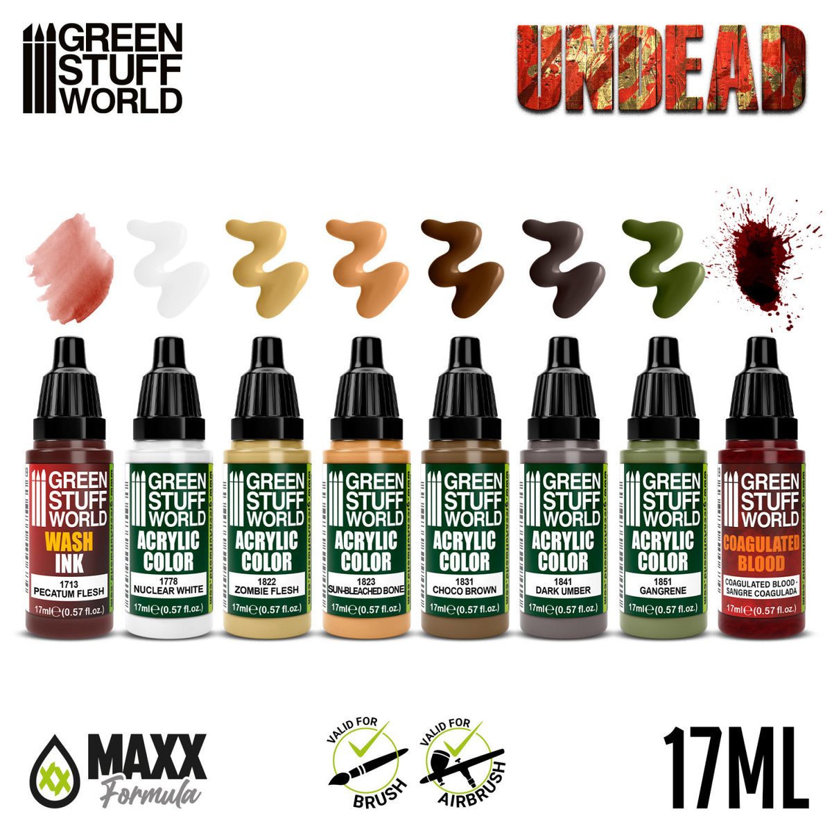Paint Set - Undead | Set Akrilnih Boja x8