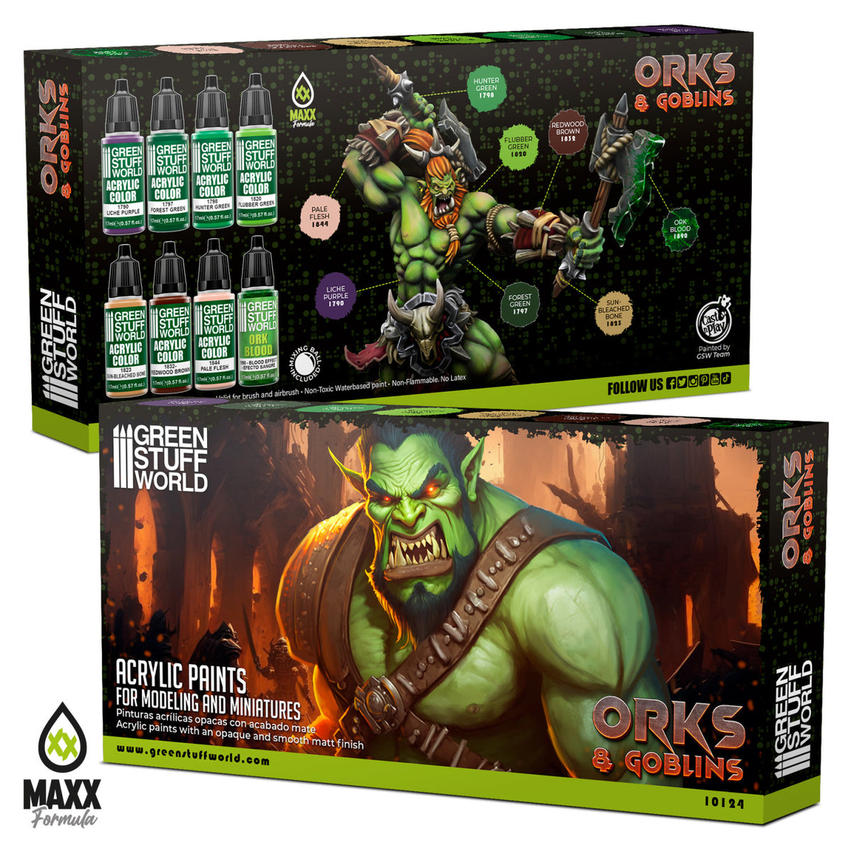 Paint Set - Orcs and Goblins | Set Akrilnih Boja x8