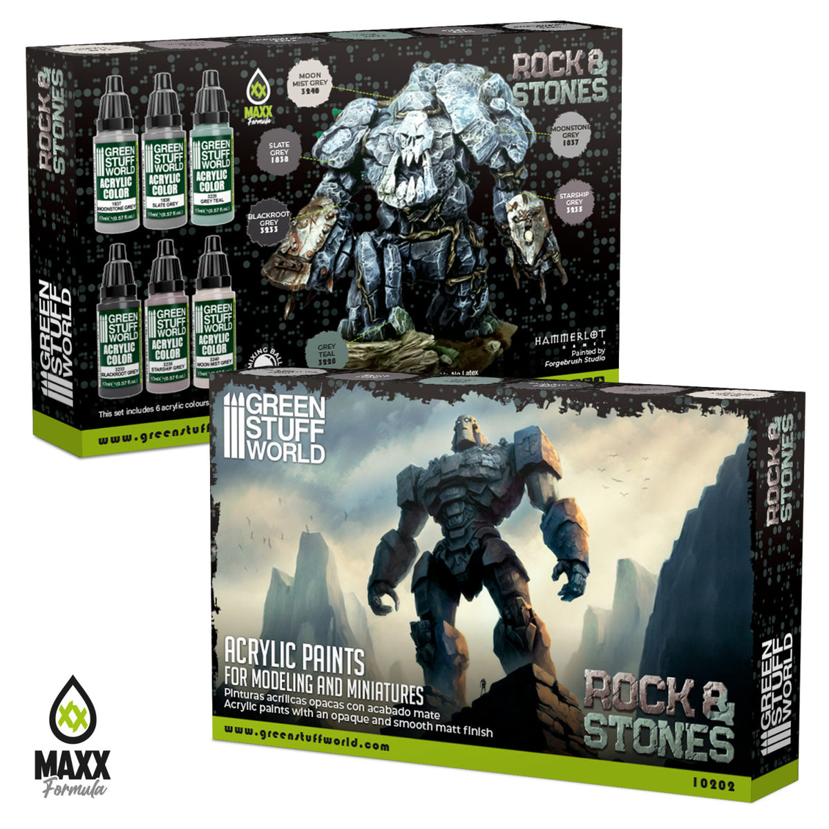 Paint Set - Rock & Stone | Set Akrilnih Boja x6