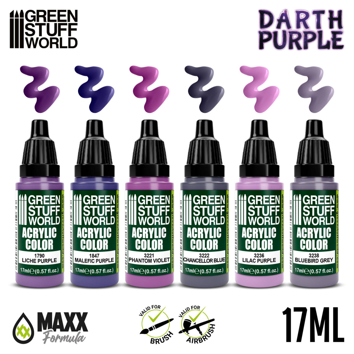 Paint Set - Darth Purple | Set Akrilnih Boja x6