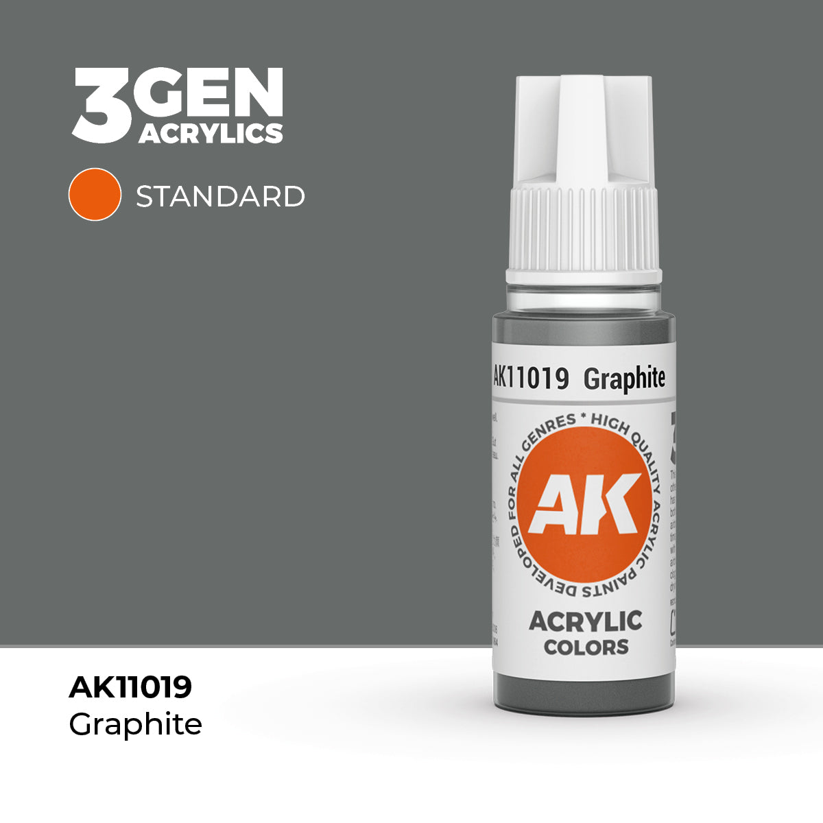 AK Interactive Graphite 17ml - 3rd Gen Akrilna Boja AK11019
