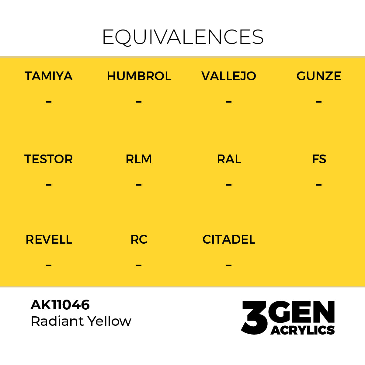 AK Interactive Radiant Yellow 17ml - 3rd Gen Akrilna Boja AK11046