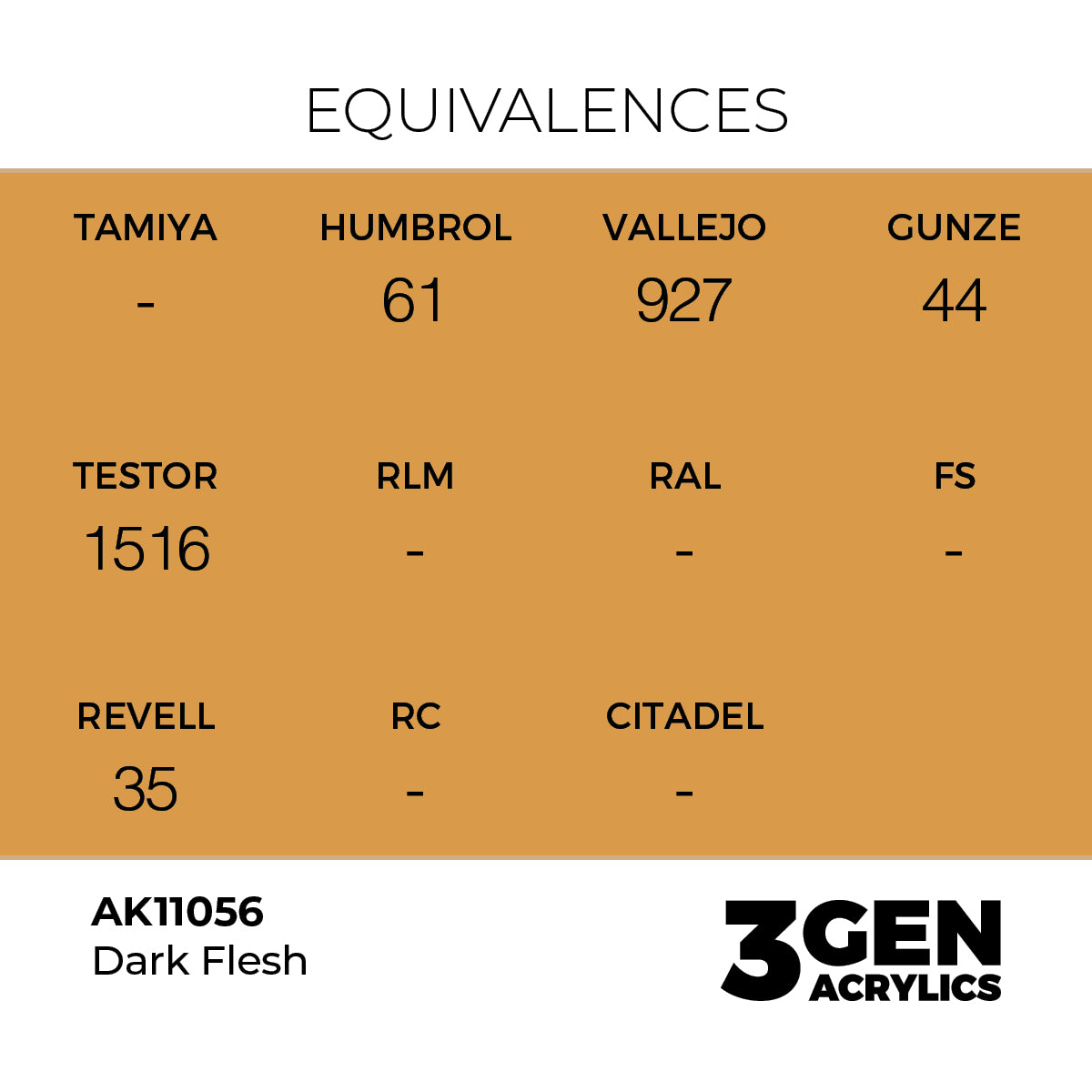 AK Interactive Dark Flesh 17ml - 3rd Gen Akrilna Boja AK11056