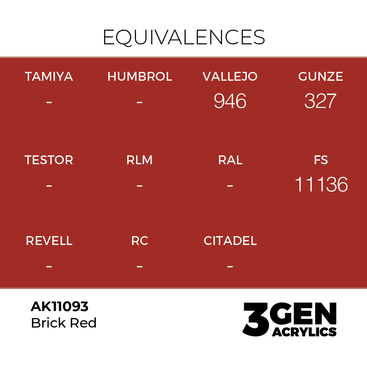 AK Interactive Brick Red 17ml - 3rd Gen Akrilna Boja AK11093