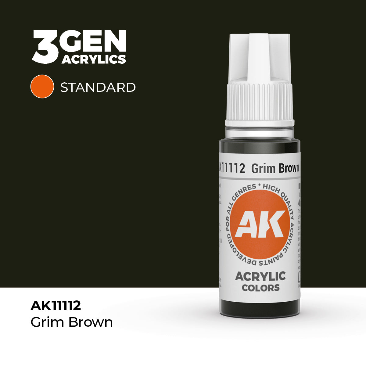 AK Interactive Grim Brown 17ml - 3rd Gen Akrilna Boja AK11112