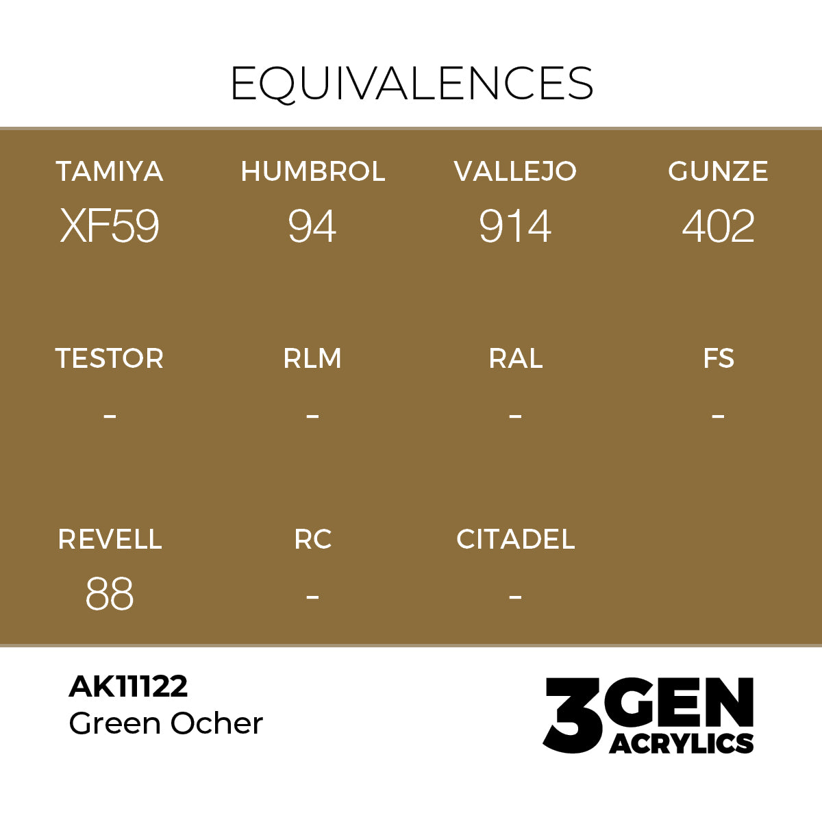 AK Interactive Green Ocher 17ml - 3rd Gen Akrilna Boja AK11122
