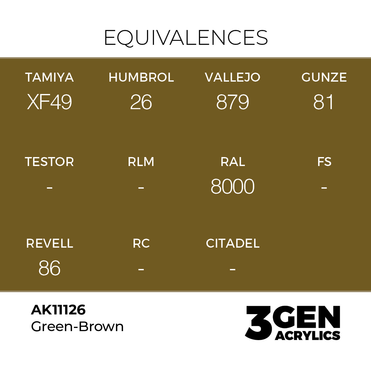 AK Interactive Green-Brown 17ml - 3rd Gen Akrilna Boja AK11126