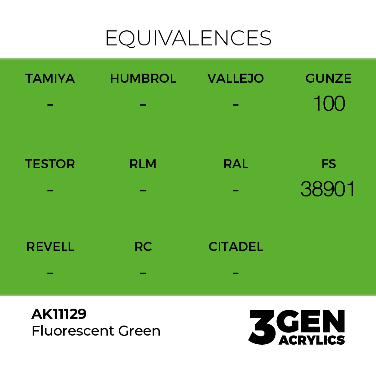 AK Interactive Fluorescent Green 17ml - 3rd Gen Akrilna Boja AK11129