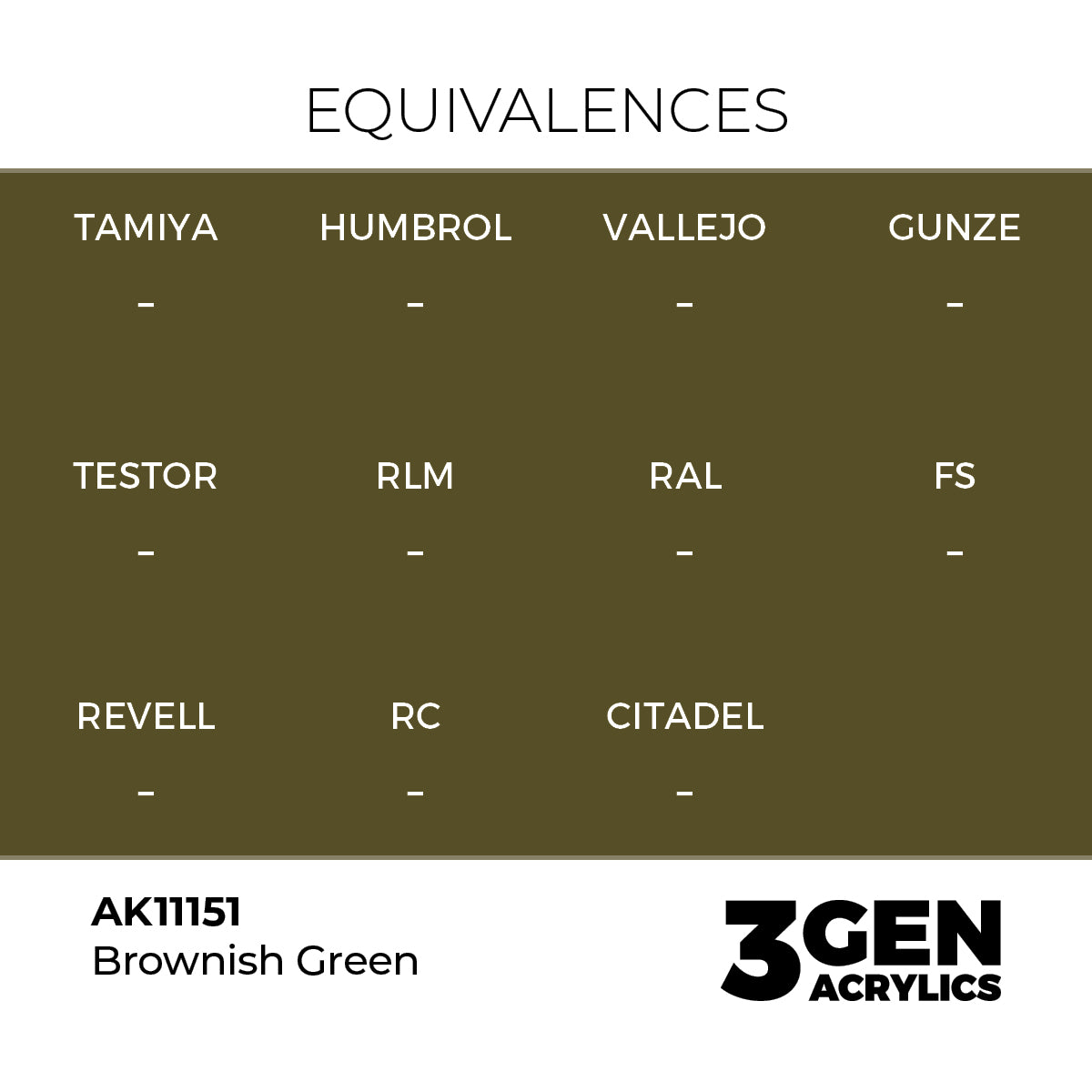 AK Interactive Brownish Green - 17ml - 3rd Gen Akrilna Boja AK11151 - detail