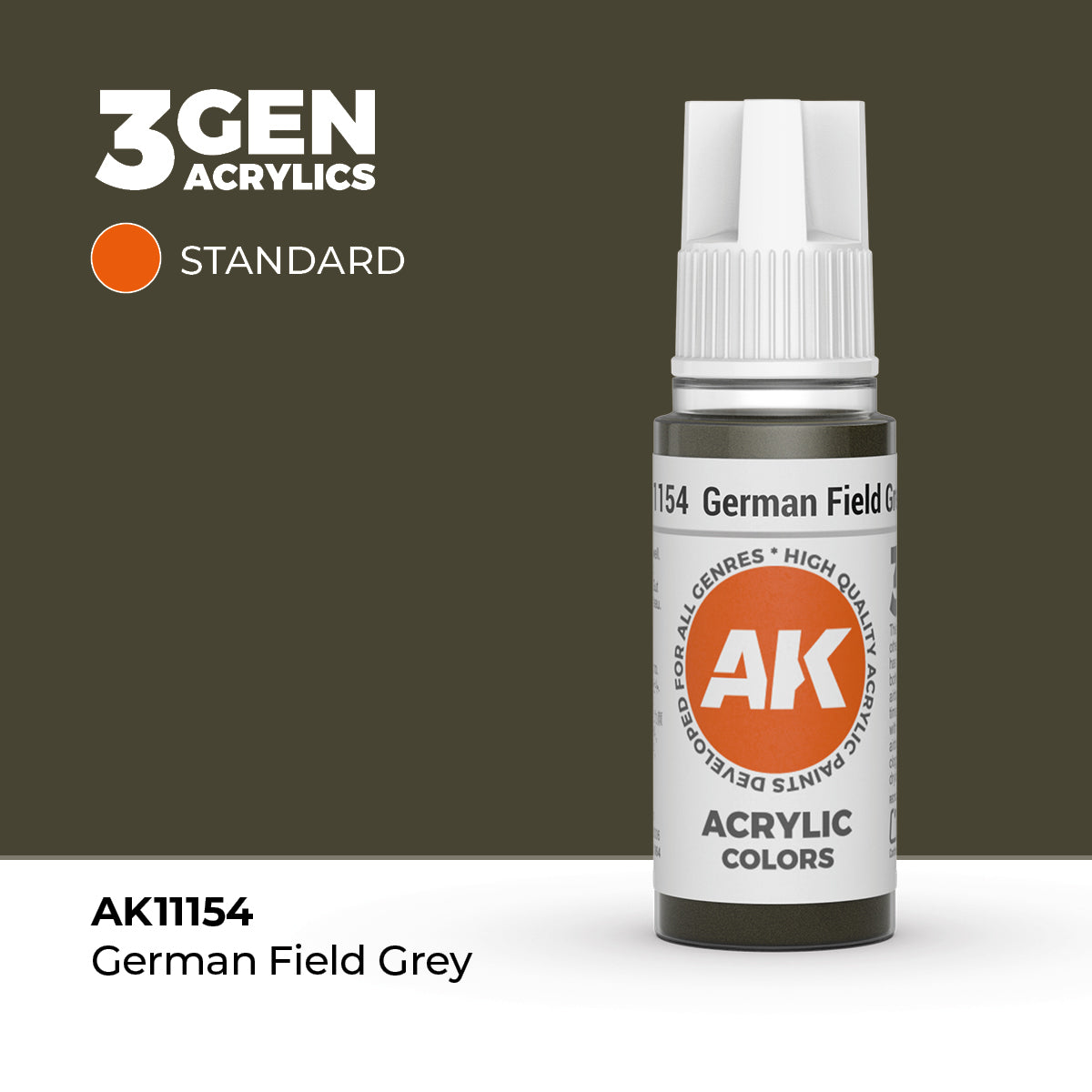 AK Interactive German Field Grey - 17ml - 3rd Gen Akrilna Boja AK11154 - front
