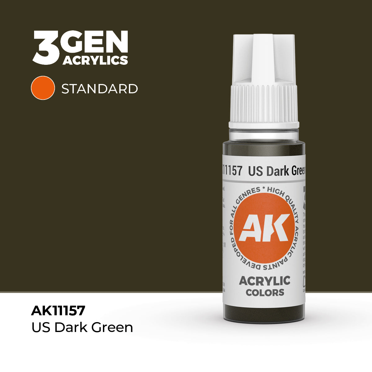AK Interactive US Dark Green 17ml - 3rd Gen Akrilna Boja AK11157
