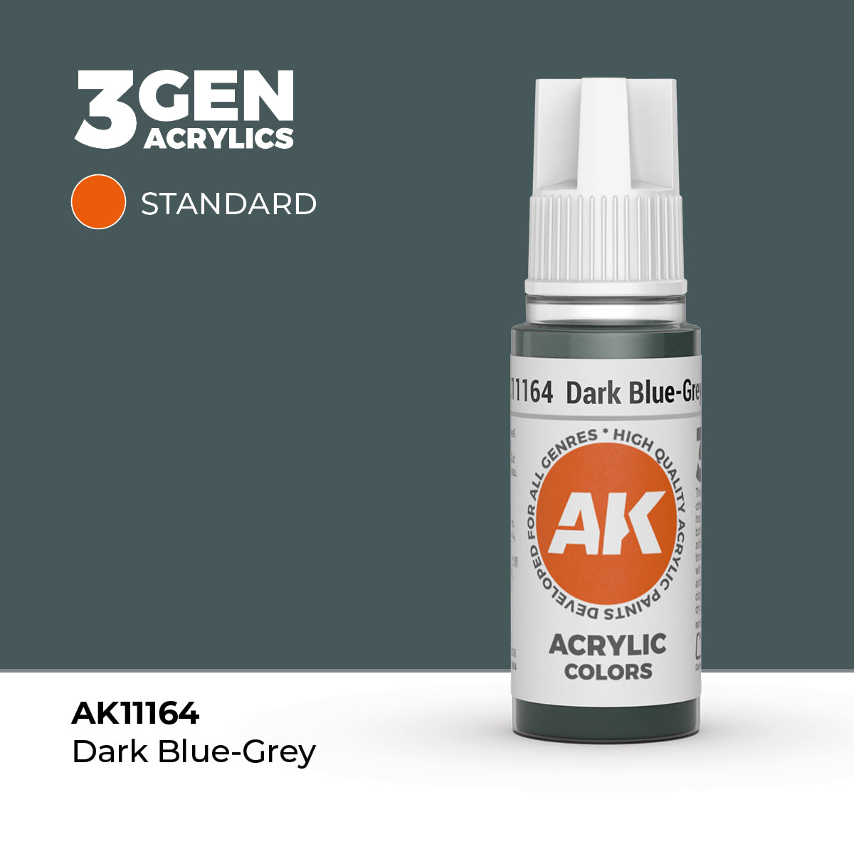 AK Interactive Dark Blue-Grey - 17ml - 3rd Gen Akrilna Boja AK11164 - front