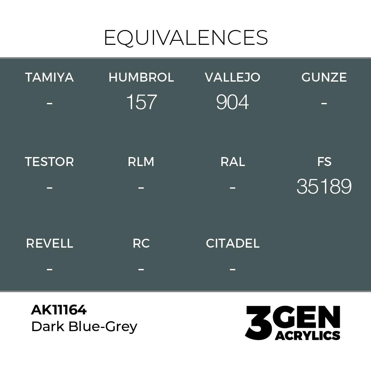 AK Interactive Dark Blue-Grey - 17ml - 3rd Gen Akrilna Boja AK11164 - detail