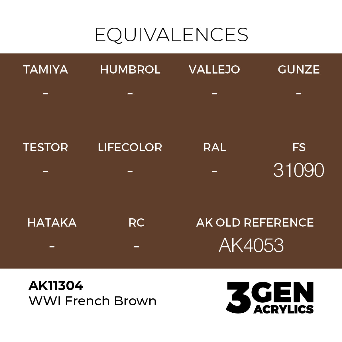 AK Interactive WWI French Brown 17ml - 3rd Gen Akrilna Boja AK11304