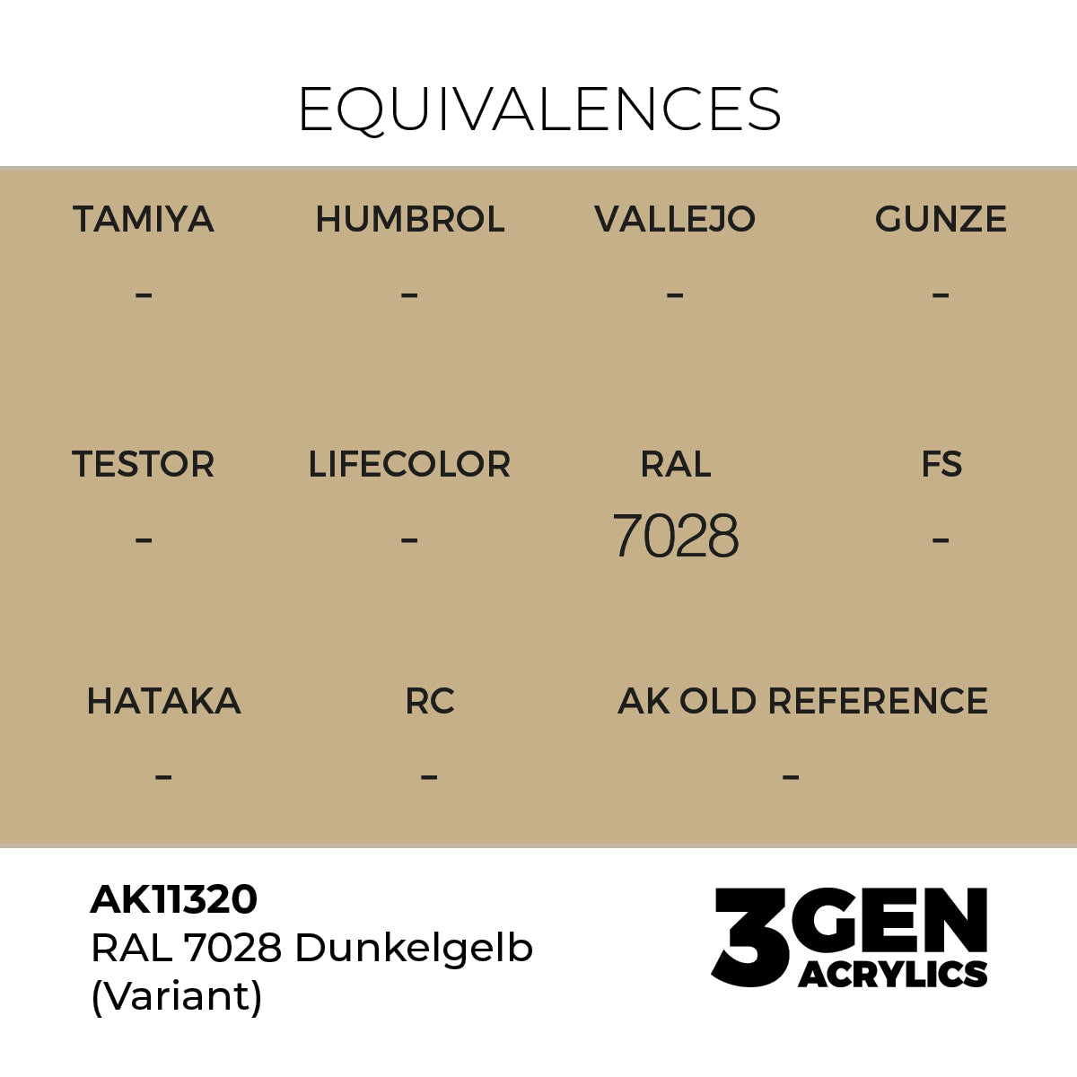 AK Interactive RAL 7028 Dunkelgelb (Variant) 17ml - 3rd Gen Akrilna Boja AK11320