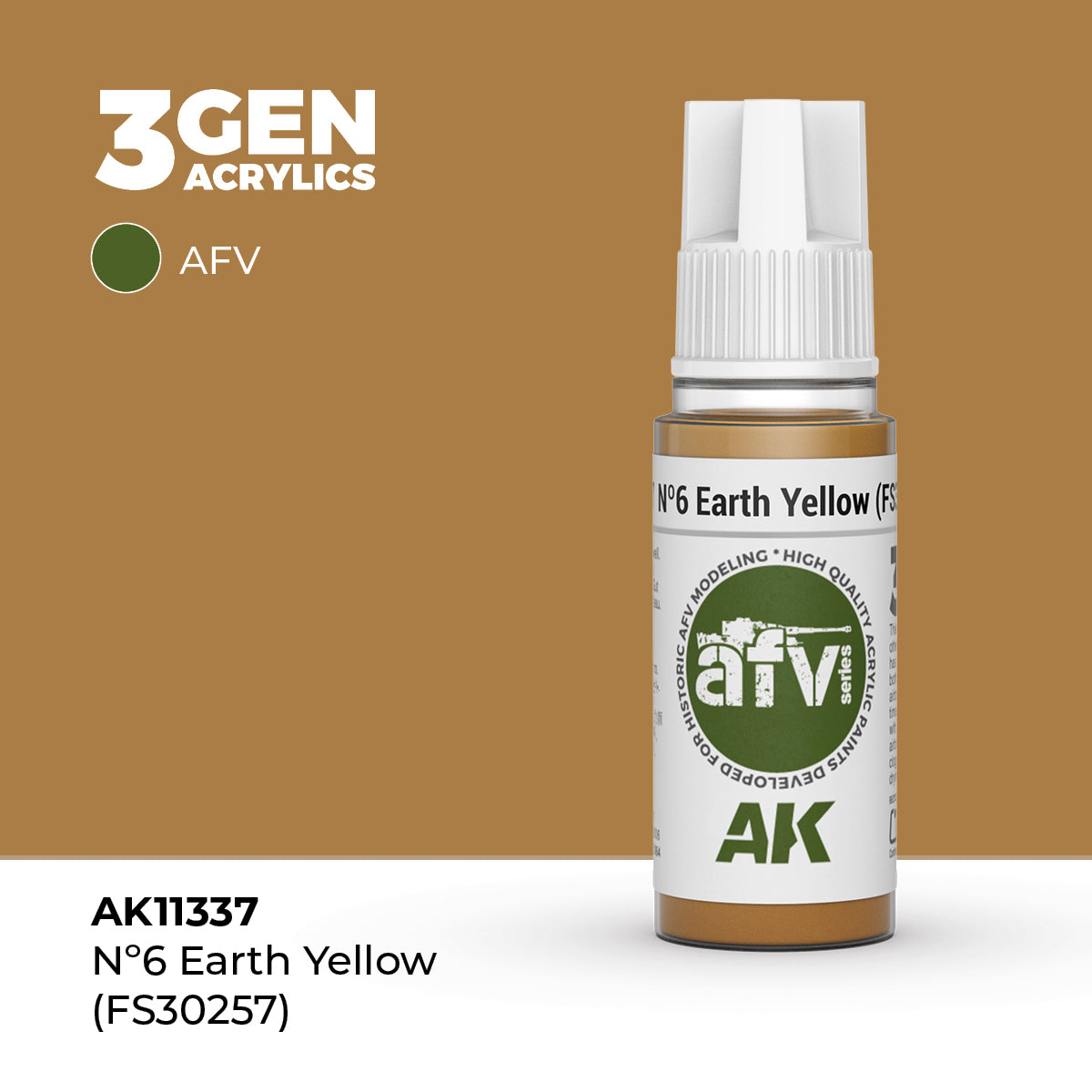 AK Interactive Nº6 Earth Yellow (FS30257) 17ml - 3rd Gen Akrilna Boja AK11337