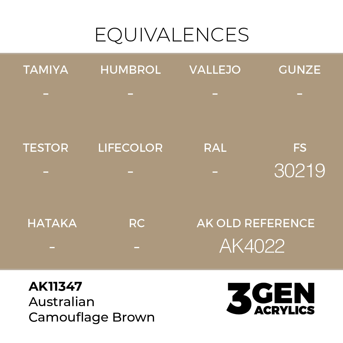 AK Interactive Australian Camouflage Brown 17ml - 3rd Gen Akrilna Boja AK11347