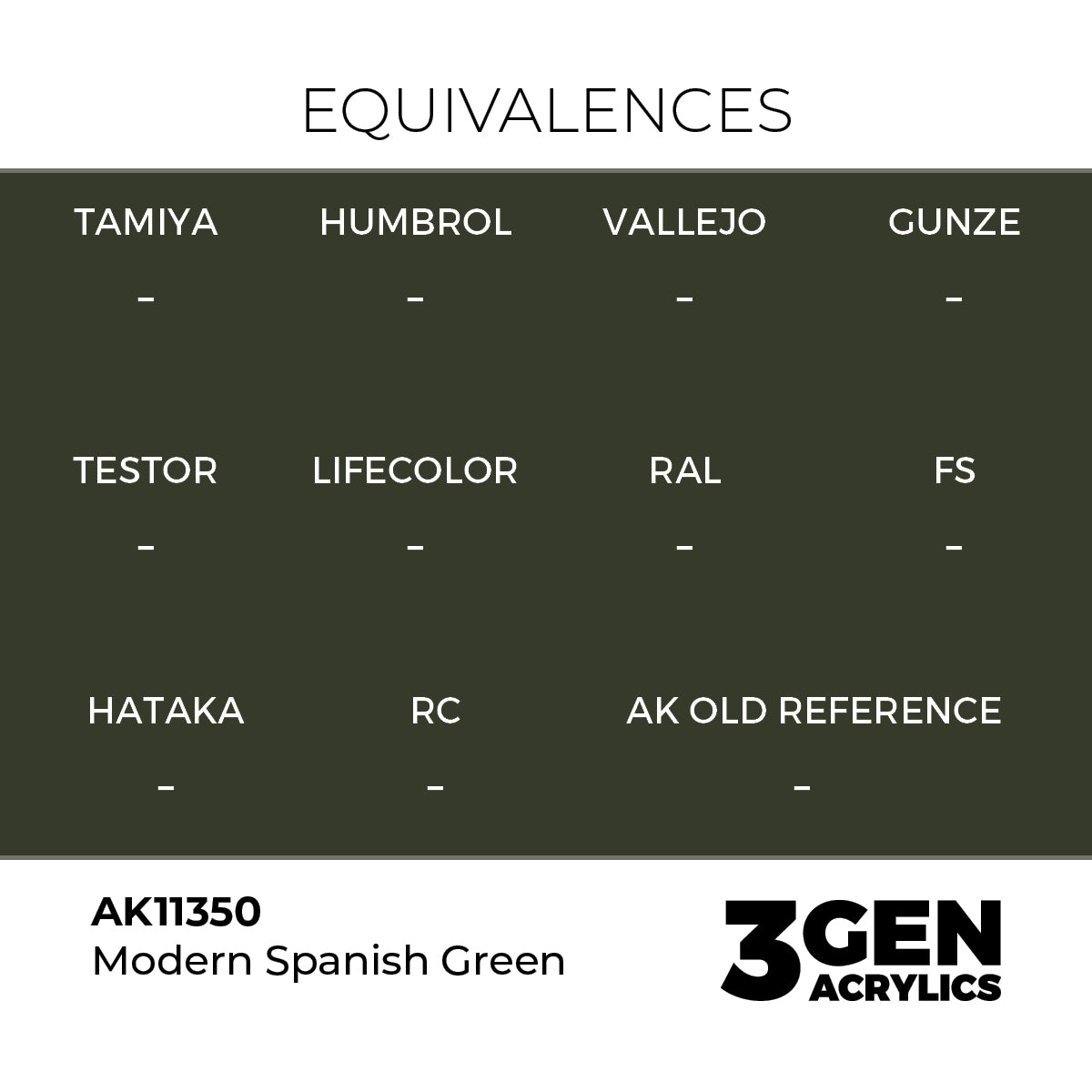AK Interactive Modern Spanish Green 17ml - 3rd Gen Akrilna Boja AK11350
