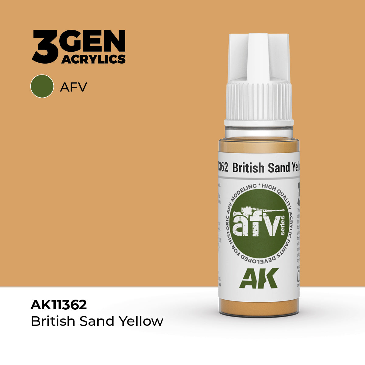 AK Interactive British Sand Yellow 17ml - 3rd Gen Akrilna Boja AK11362