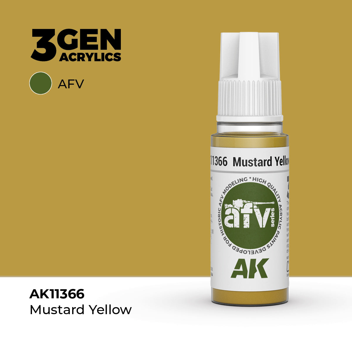 AK Interactive Mustard Yellow 17ml - 3rd Gen Akrilna Boja AK11366