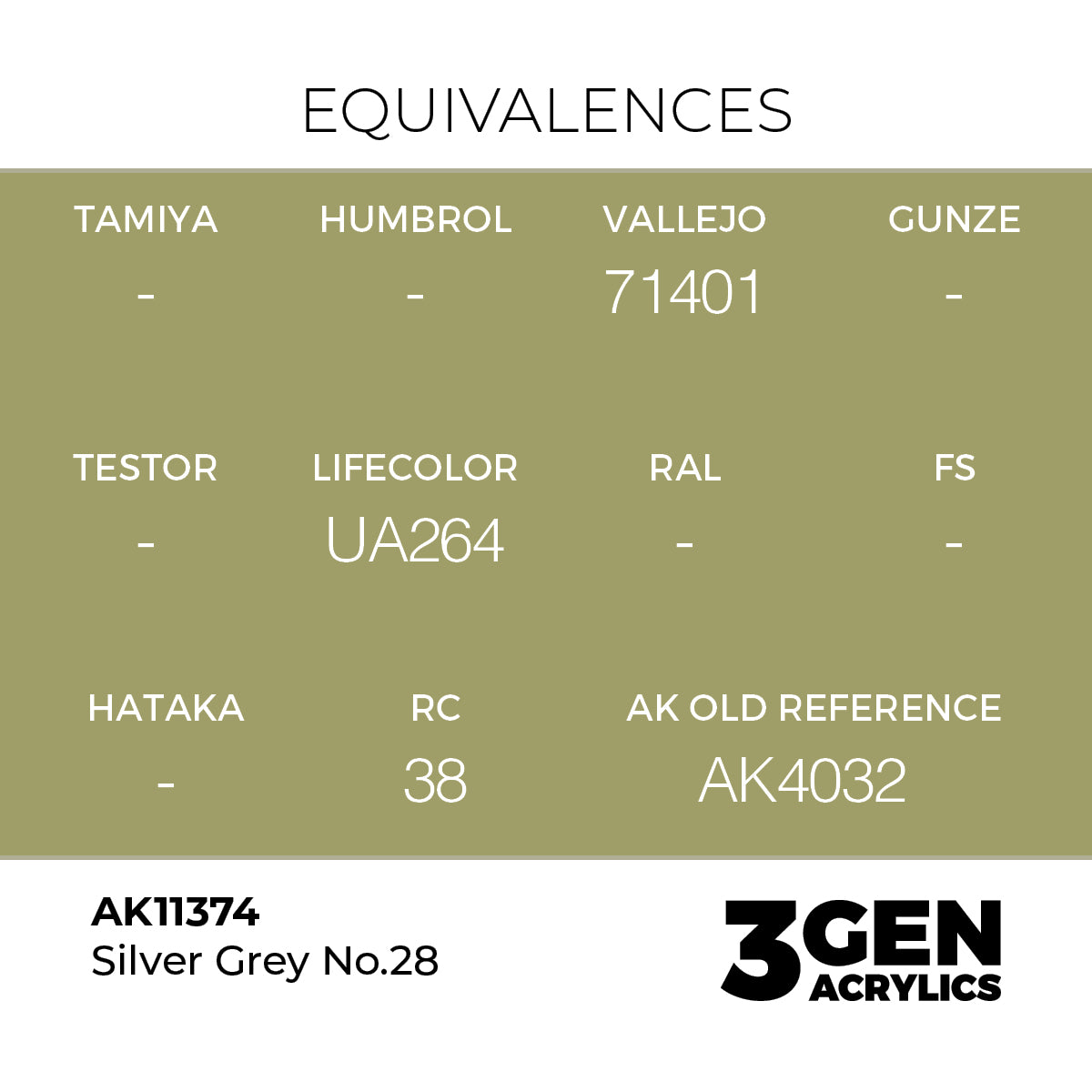 AK Interactive Silver Grey No.28 17ml - 3rd Gen Akrilna Boja AK11374