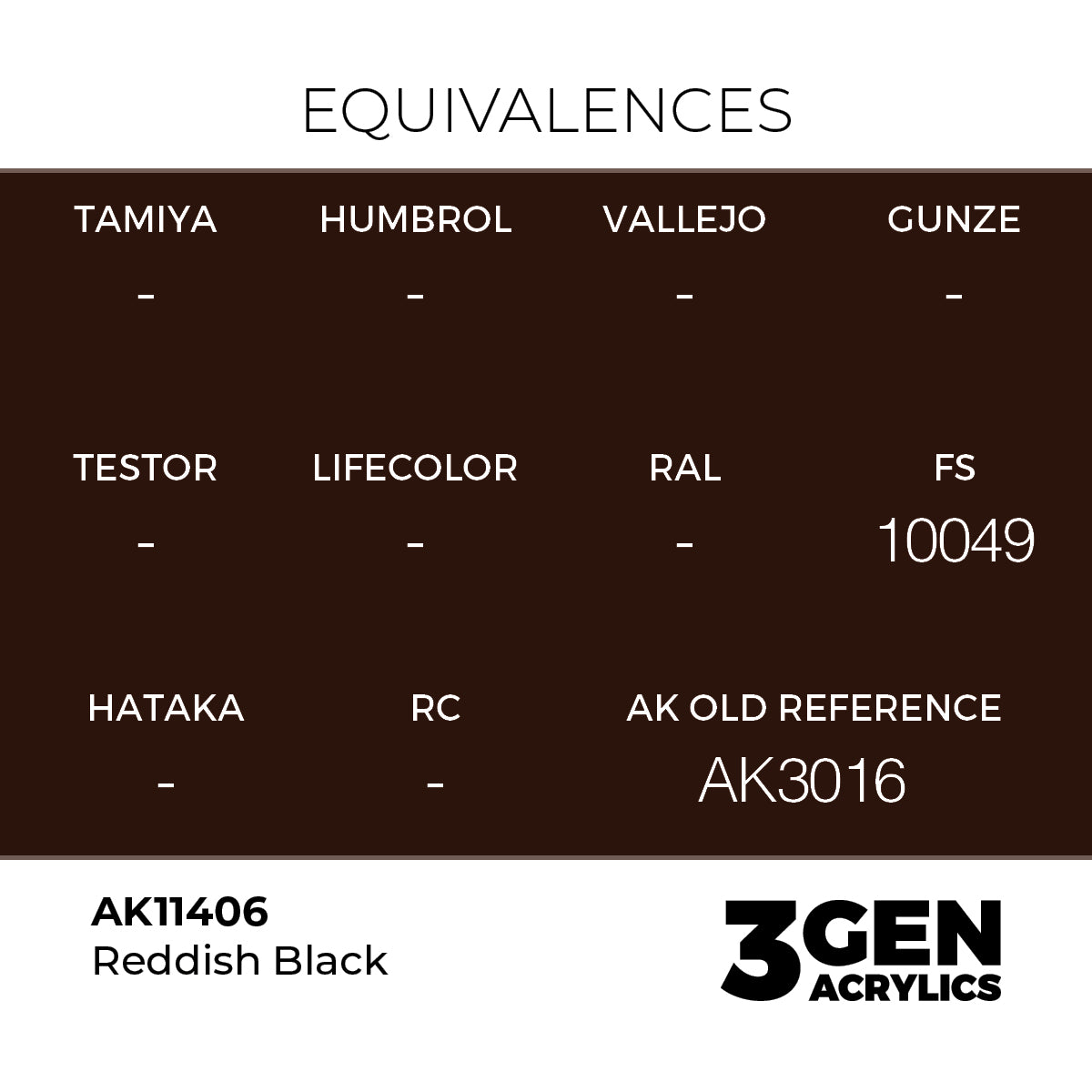 AK Interactive Reddish Black 17ml - 3rd Gen Akrilna Boja AK11406