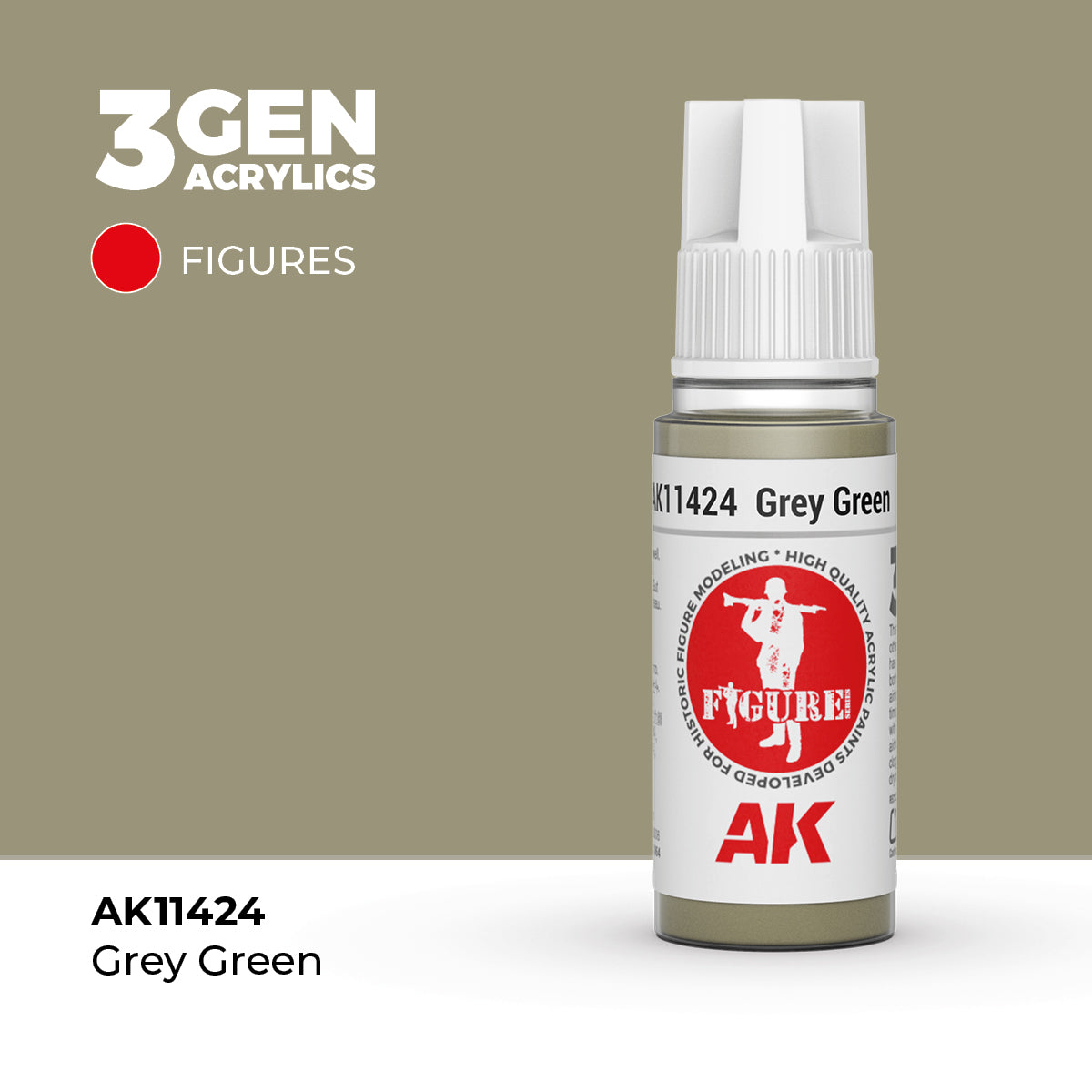 AK Interactive Grey Green 17ml - 3rd Gen Akrilna Boja AK11424