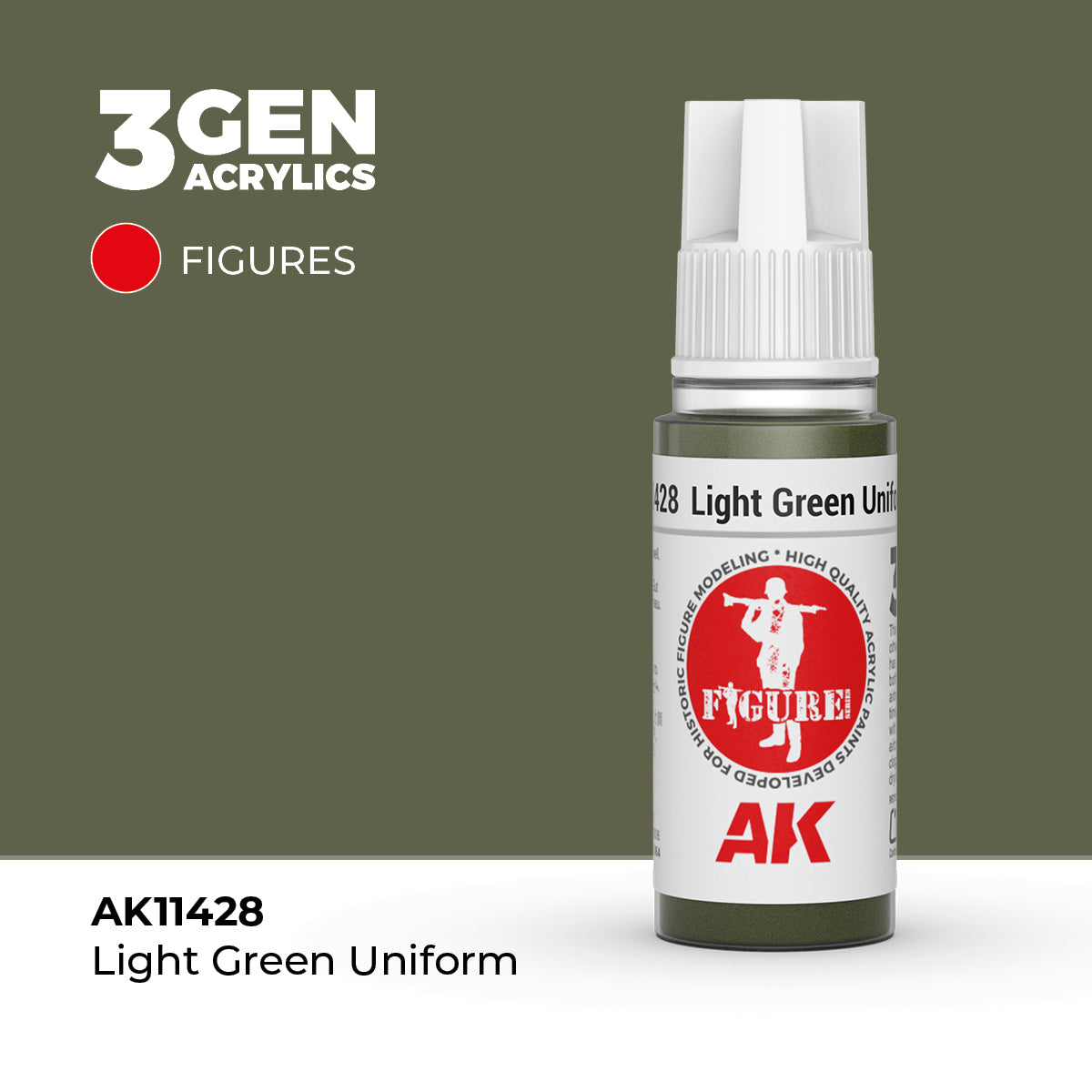 AK Interactive Light Green Uniform 17ml - 3rd Gen Akrilna Boja AK11428