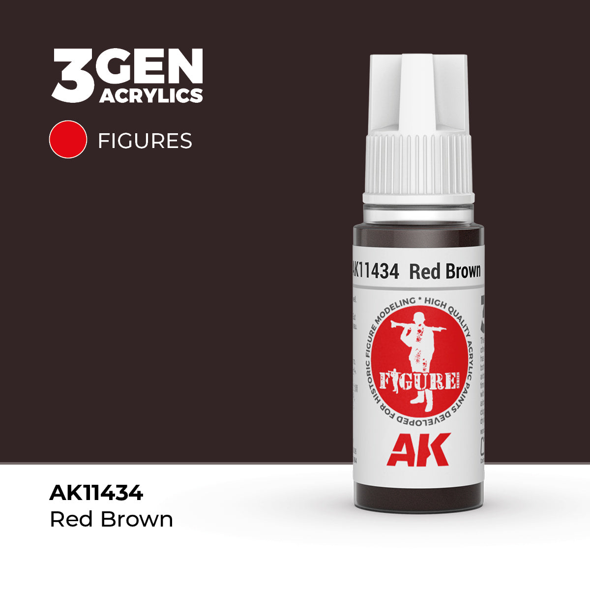 AK Interactive Red Brown 17ml - 3rd Gen Akrilna Boja AK11434