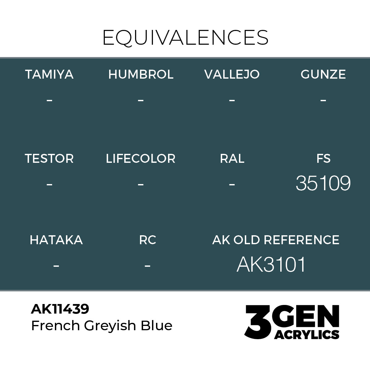 AK Interactive French Greyish Blue 17ml - 3rd Gen Akrilna Boja AK11439