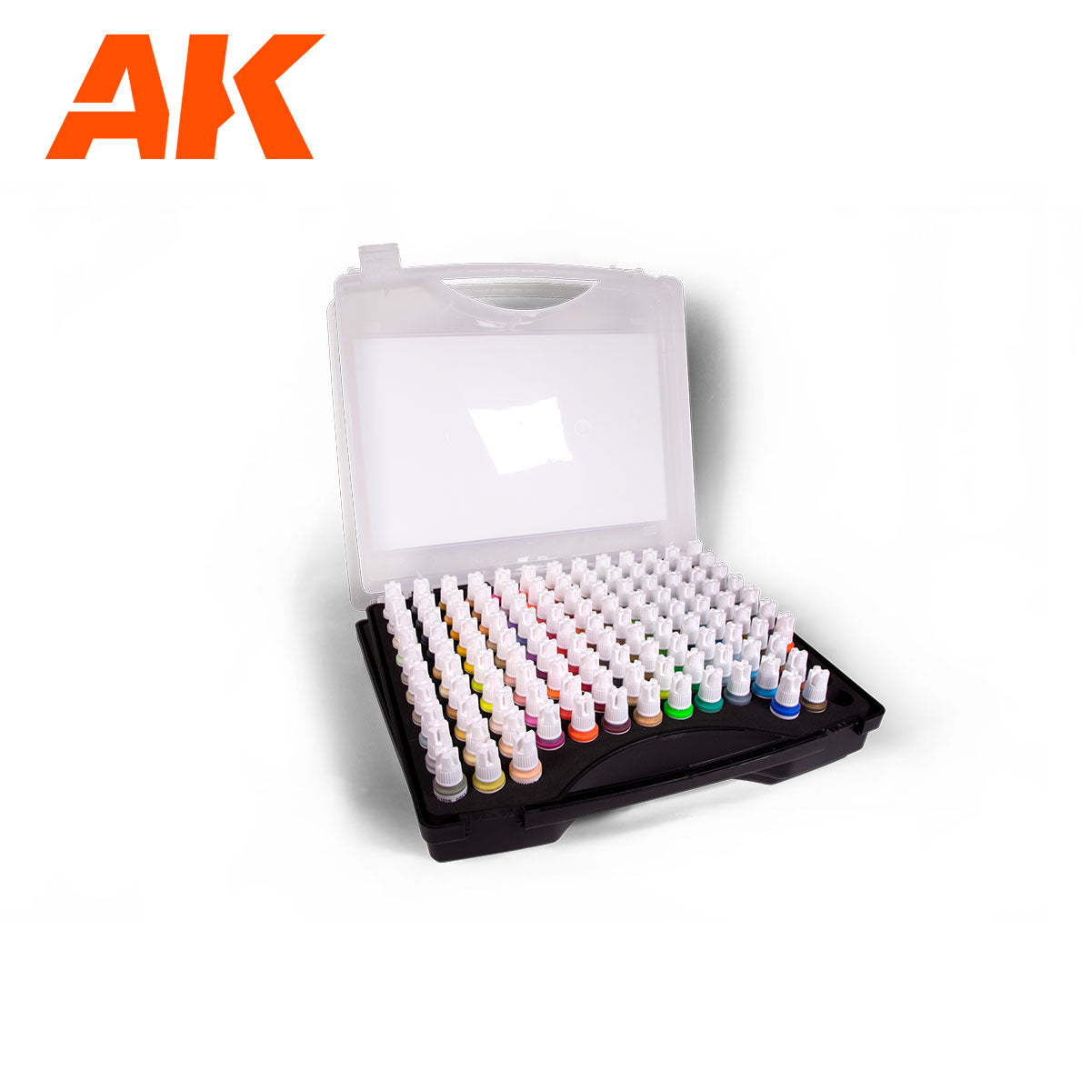 AK Interactive Wargame Color Set - 120 Boja x 17ml - 3rd Gen Briefcase AK11707 - detail
