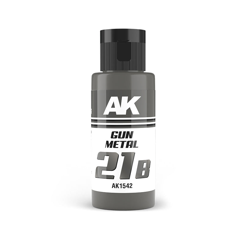 AK Interactive Dual Exo 21B Gun Metal 60ml, metalik boja za minijature